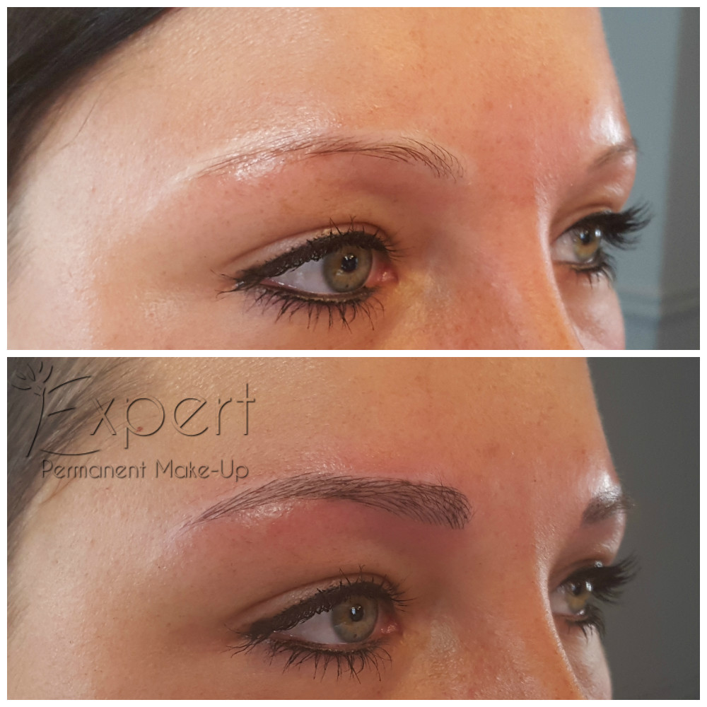 Microblading Vorher-Nachher-Bild 1