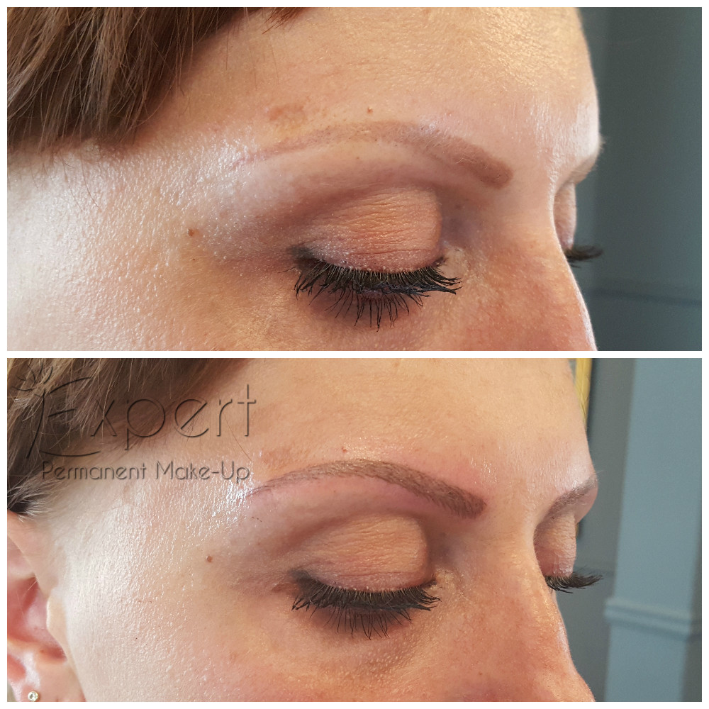 Microblading Vorher-Nachher-Bild 2