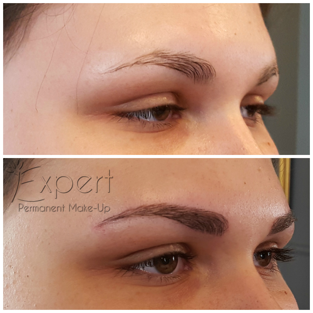 Microblading Vorher-Nachher-Bild 7